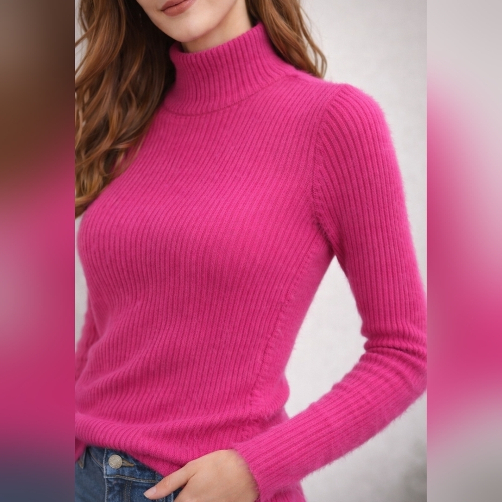 ESQUALO PINK TURTLE NECK SIZE SMALL